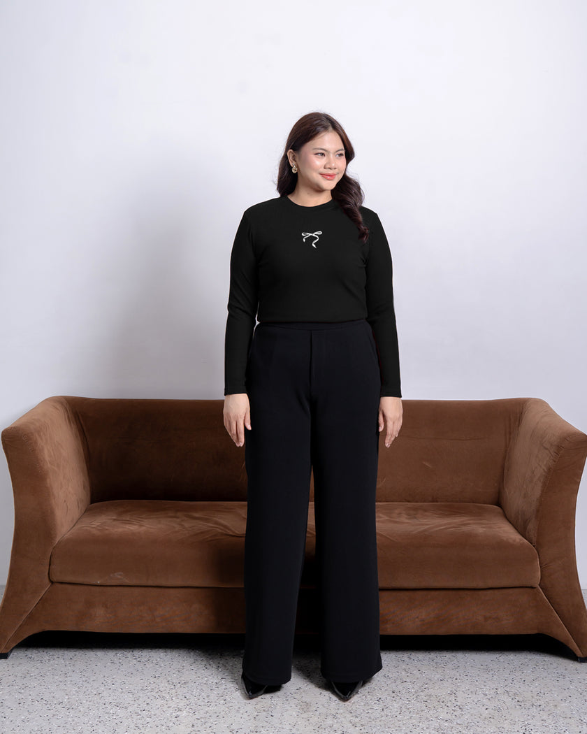 Nomitee's Scarlet Top Atasan Wanita Lengan Panjang