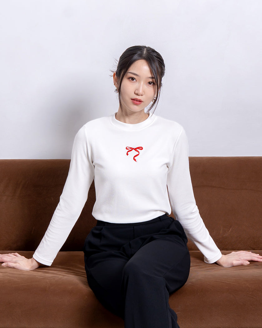 Nomitee's Scarlet Top Atasan Wanita Lengan Panjang