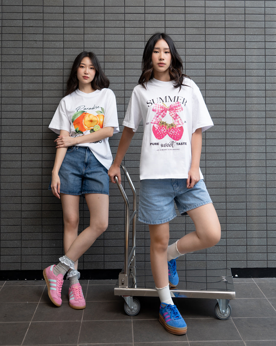 Nomitee's Summer Squad T-shirt Atasan Wanita Lengan Pendek