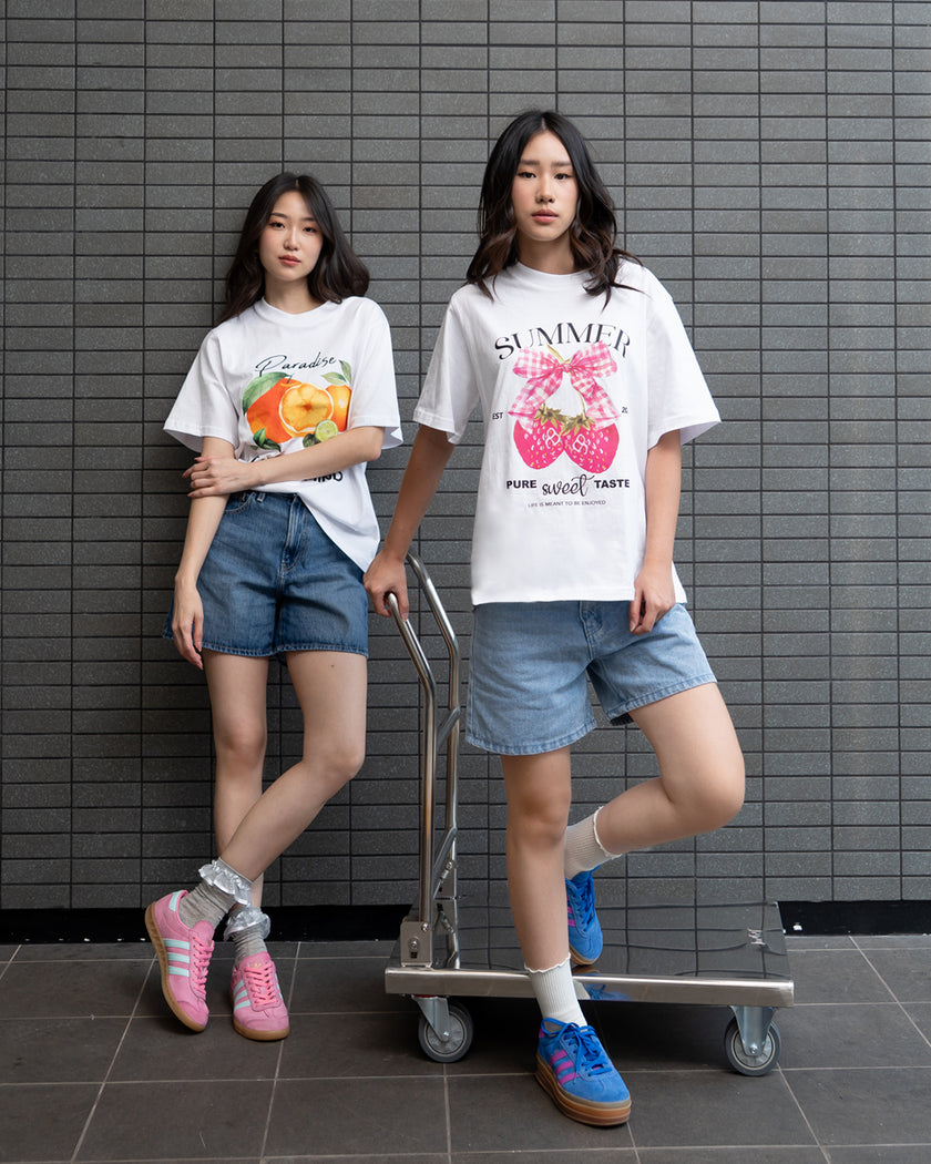 Nomitee's Summer Squad T-shirt Atasan Wanita Lengan Pendek