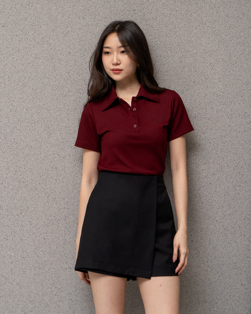 Nomitee's Sophia Top Atasan Wanita Lengan Pendek