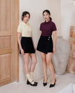 Nomitee's Sophia Top Atasan Wanita Lengan Pendek