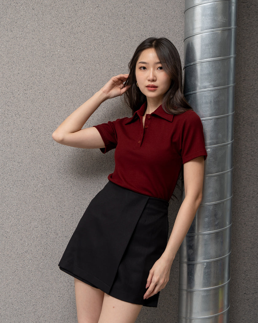 Nomitee's Sophia Top Atasan Wanita Lengan Pendek