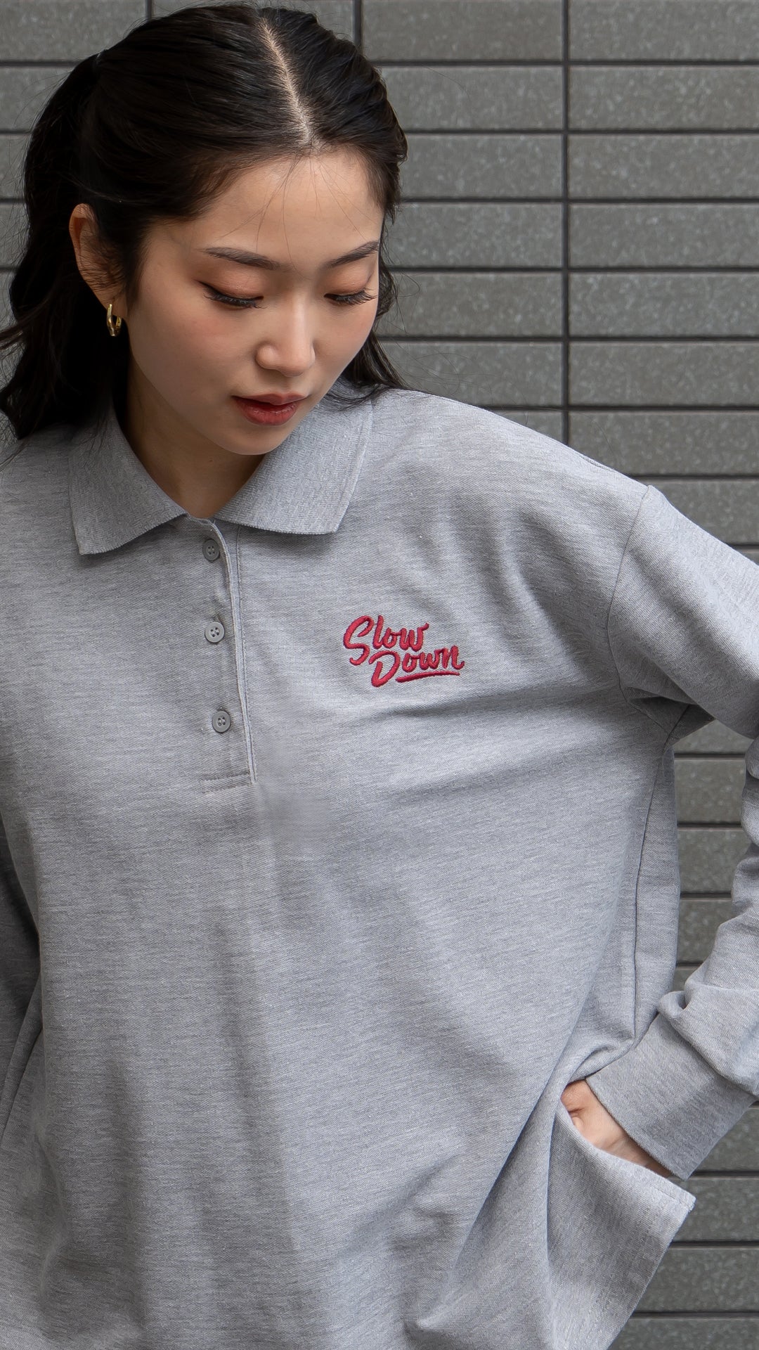 Nomitee's Thiago Top Atasan Wanita Lengan Panjang Oversized