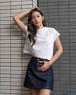 Nomitee's Twila Top Atasan Wanita Lengan Pendek