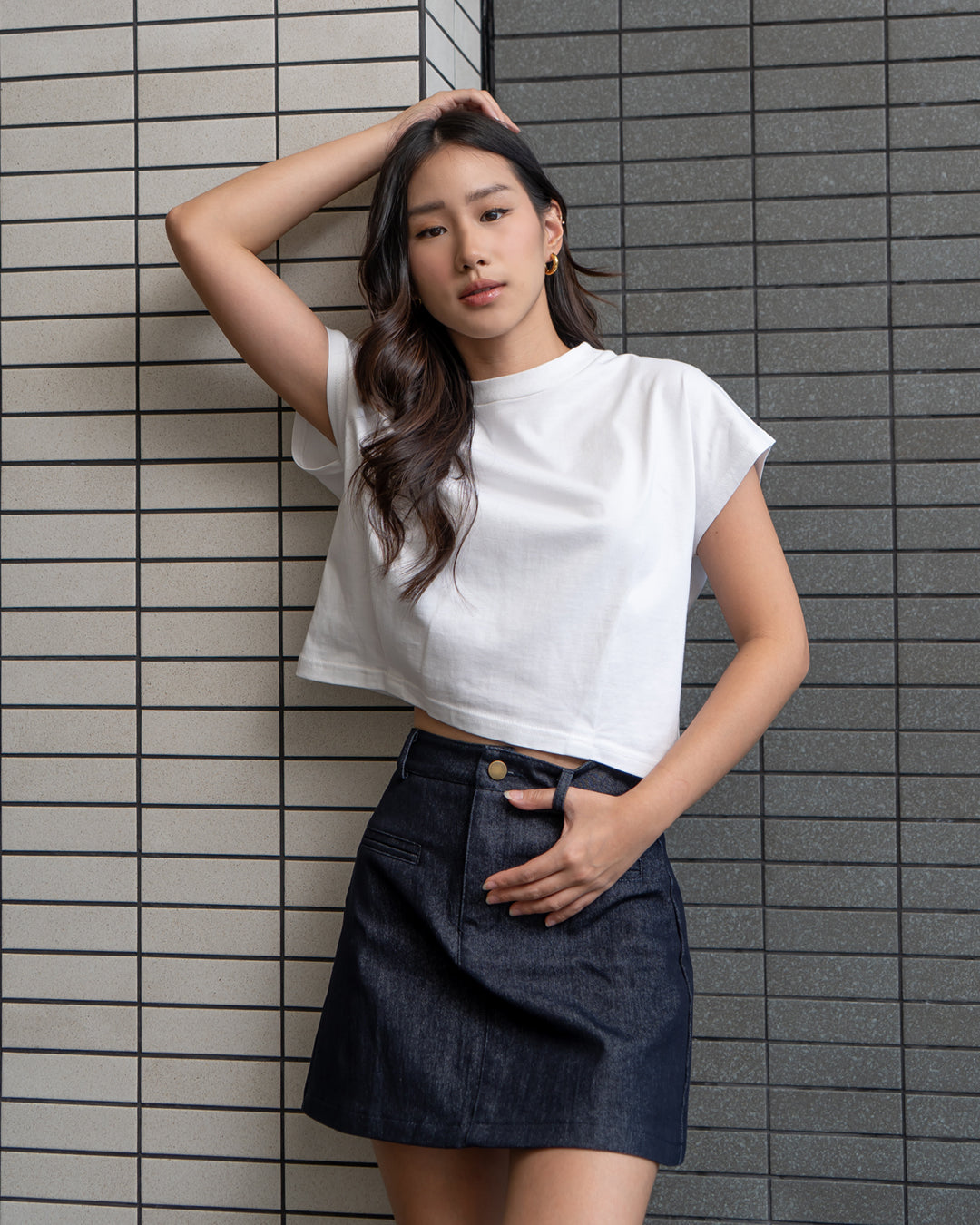 Nomitee's Twila Top Atasan Wanita Lengan Pendek