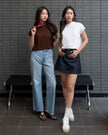 Nomitee's Twila Top Atasan Wanita Lengan Pendek