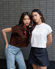 Nomitee's Twila Top Atasan Wanita Lengan Pendek