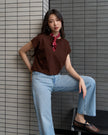 Nomitee's Twila Top Atasan Wanita Lengan Pendek