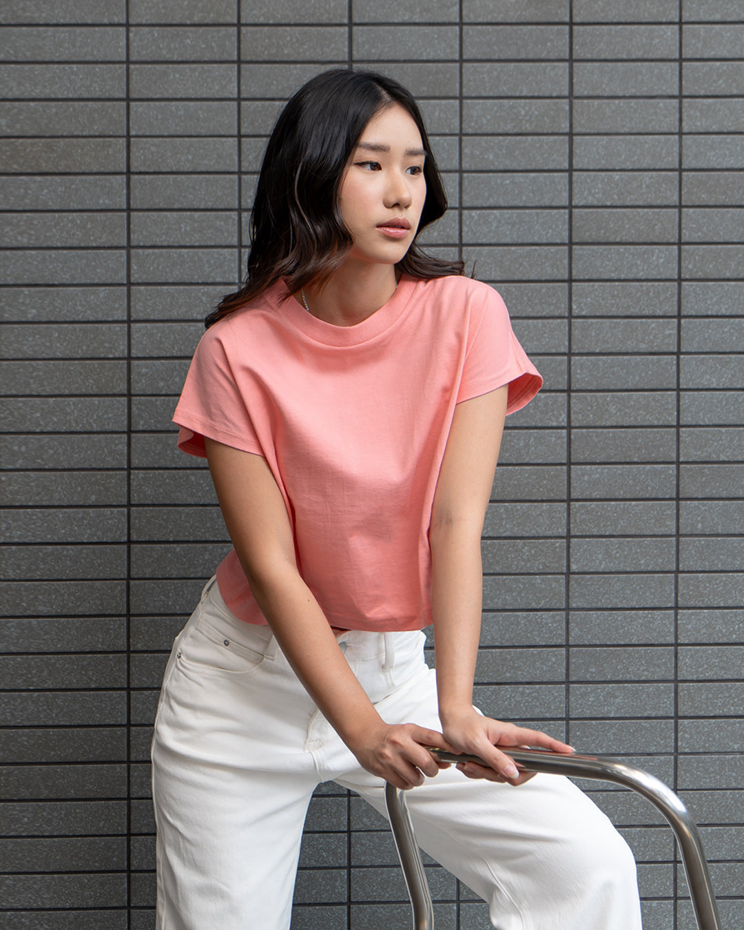 Nomitee's Twila Top Atasan Wanita Lengan Pendek