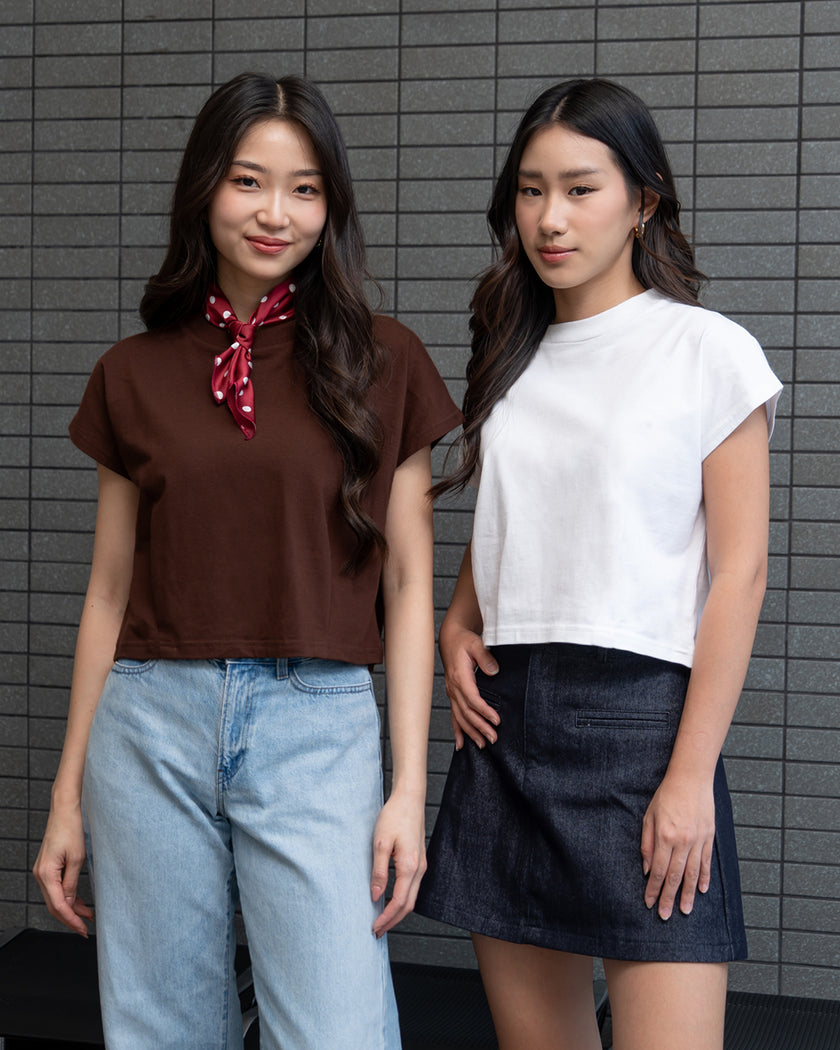 Nomitee's Twila Top Atasan Wanita Lengan Pendek