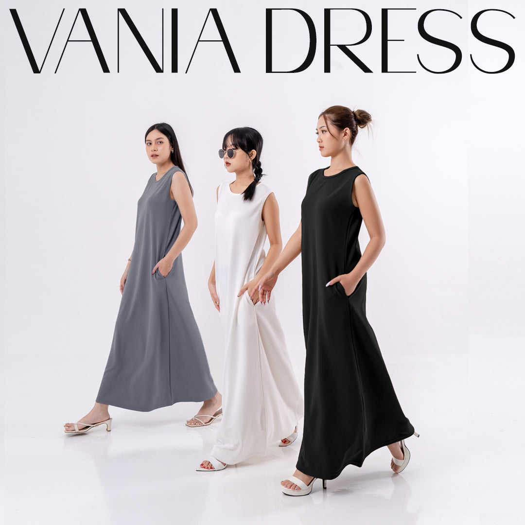 Nomitee's Vania Dress Tanpa Lengan