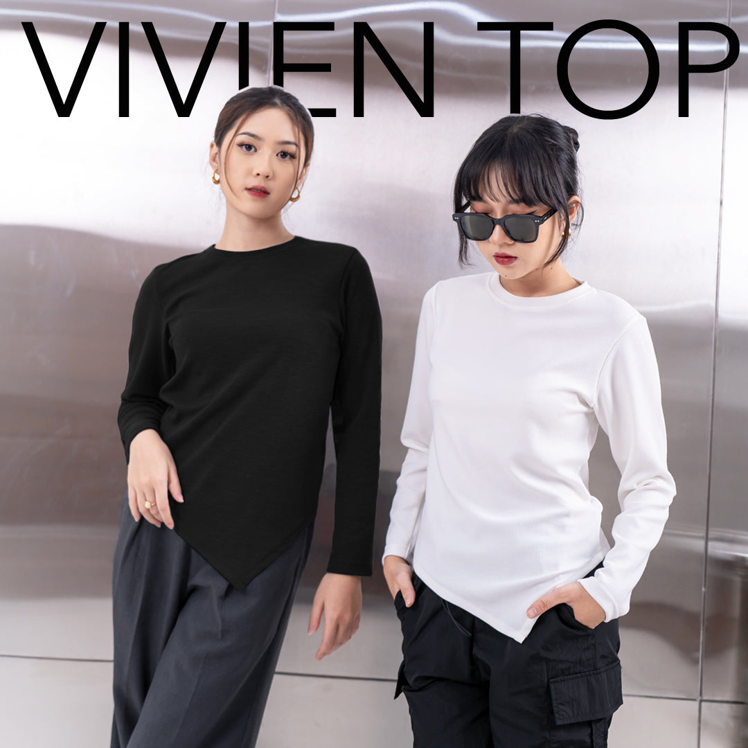 Nomitee's Vivien Top Atasan Wanita Lengan Panjang