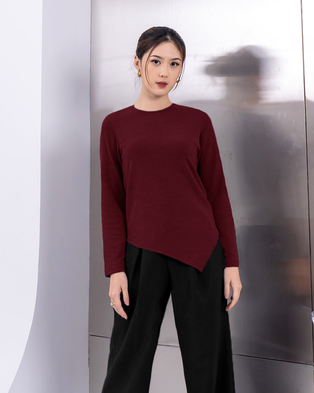 Nomitee's Vivien Top Atasan Wanita Lengan Panjang