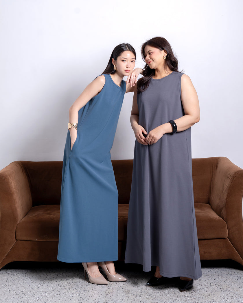 Nomitee's Vania Dress Tanpa Lengan
