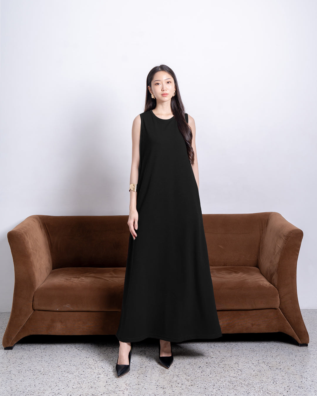 Nomitee's Vania Dress Tanpa Lengan