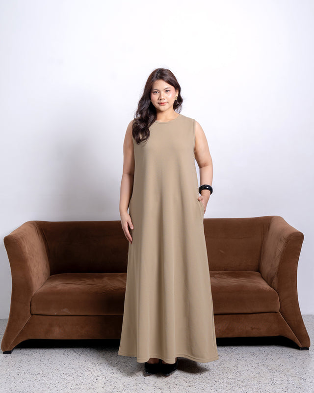 Nomitee's Vania Dress Tanpa Lengan