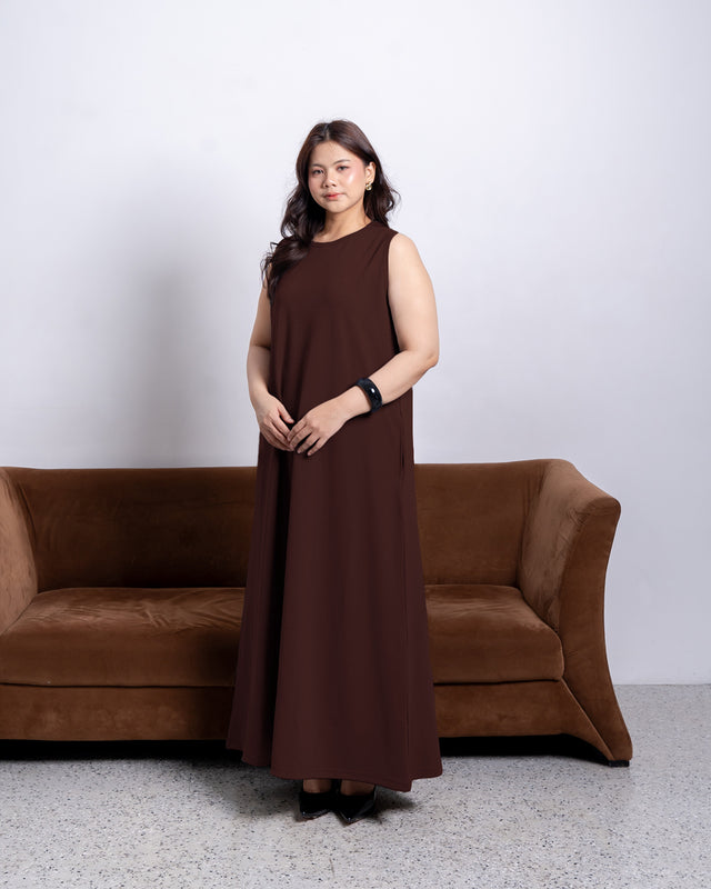 Nomitee's Vania Dress Tanpa Lengan