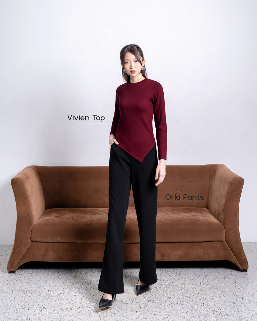 Nomitee's Vivien Top Atasan Wanita Lengan Panjang