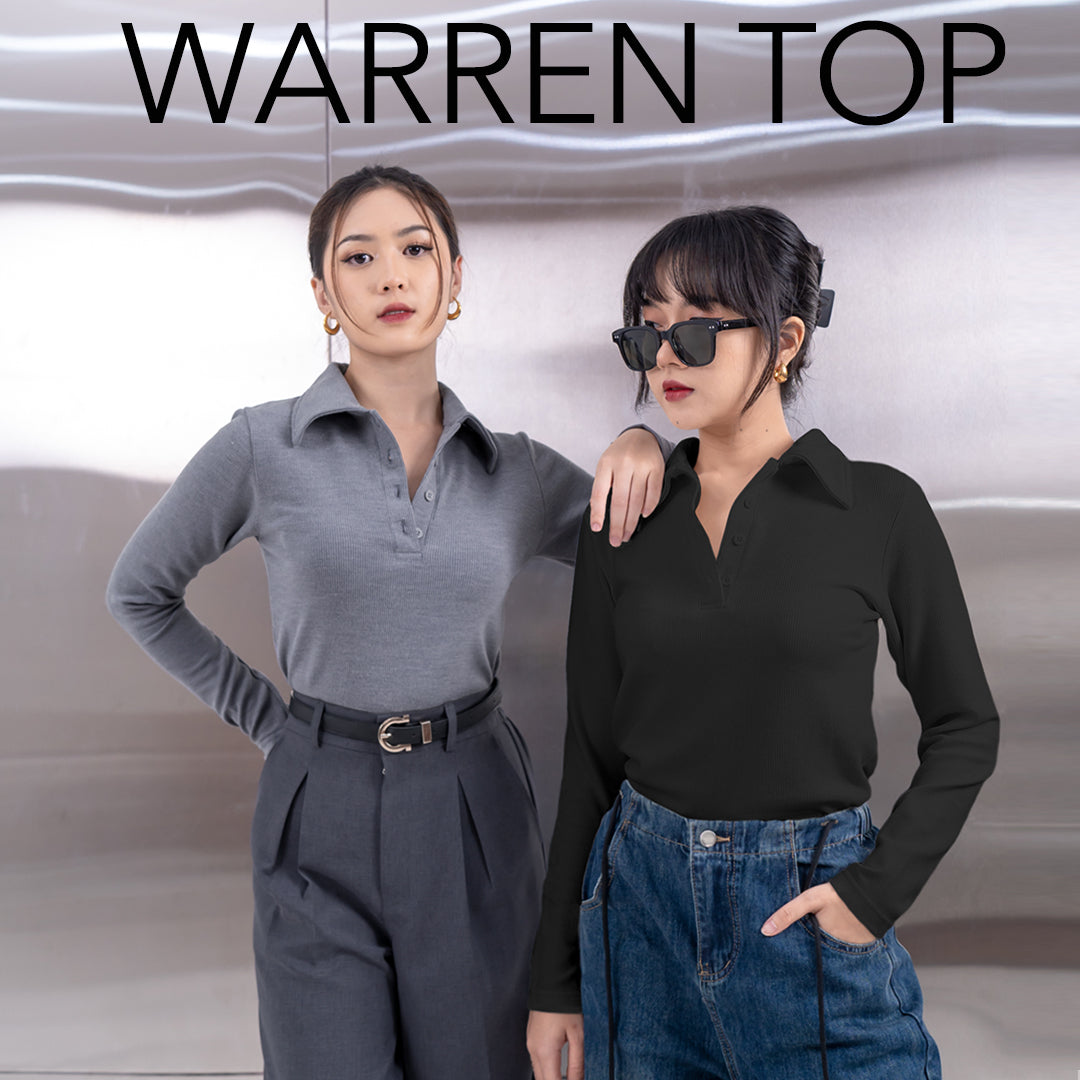 Nomitee's Warren Top Atasan Wanita Lengan Panjang