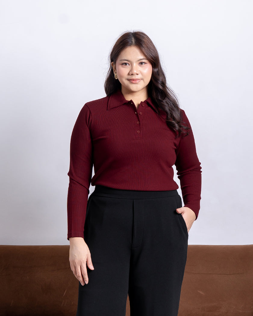 Nomitee's Warren Top Atasan Wanita Lengan Panjang