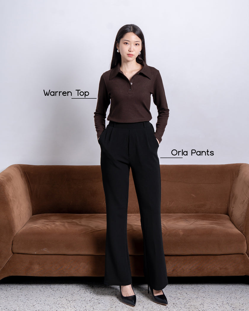 Nomitee's Warren Top Atasan Wanita Lengan Panjang