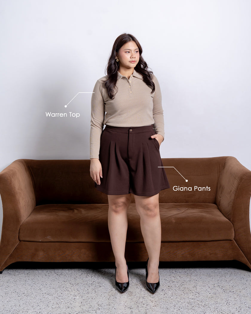 Nomitee's Warren Top Atasan Wanita Lengan Panjang