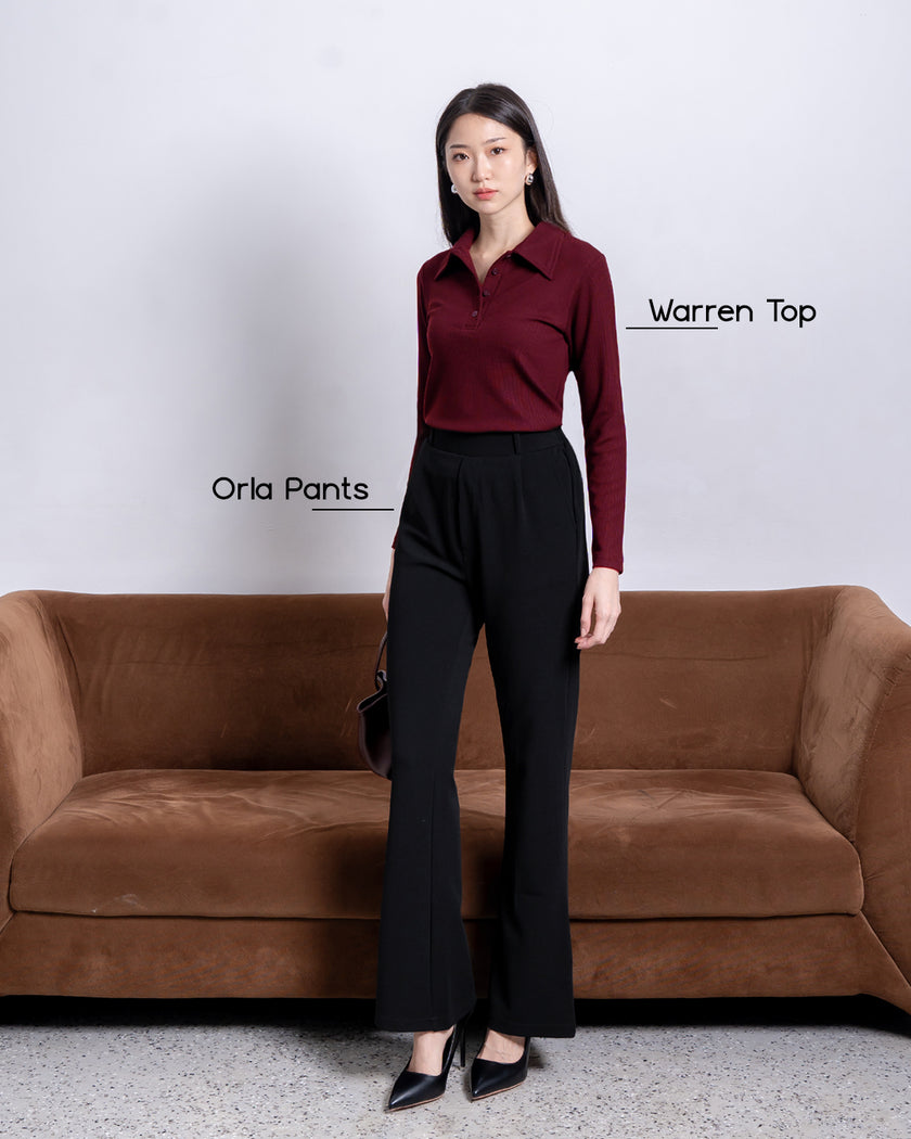 Nomitee's Warren Top Atasan Wanita Lengan Panjang