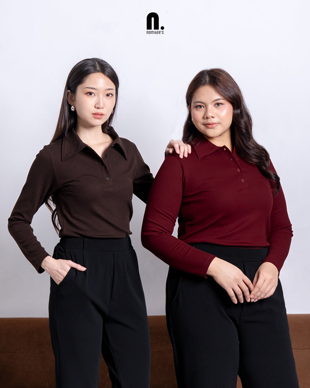 Nomitee's Warren Top Atasan Wanita Lengan Panjang