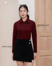 Nomitee's Warren Top Atasan Wanita Lengan Panjang