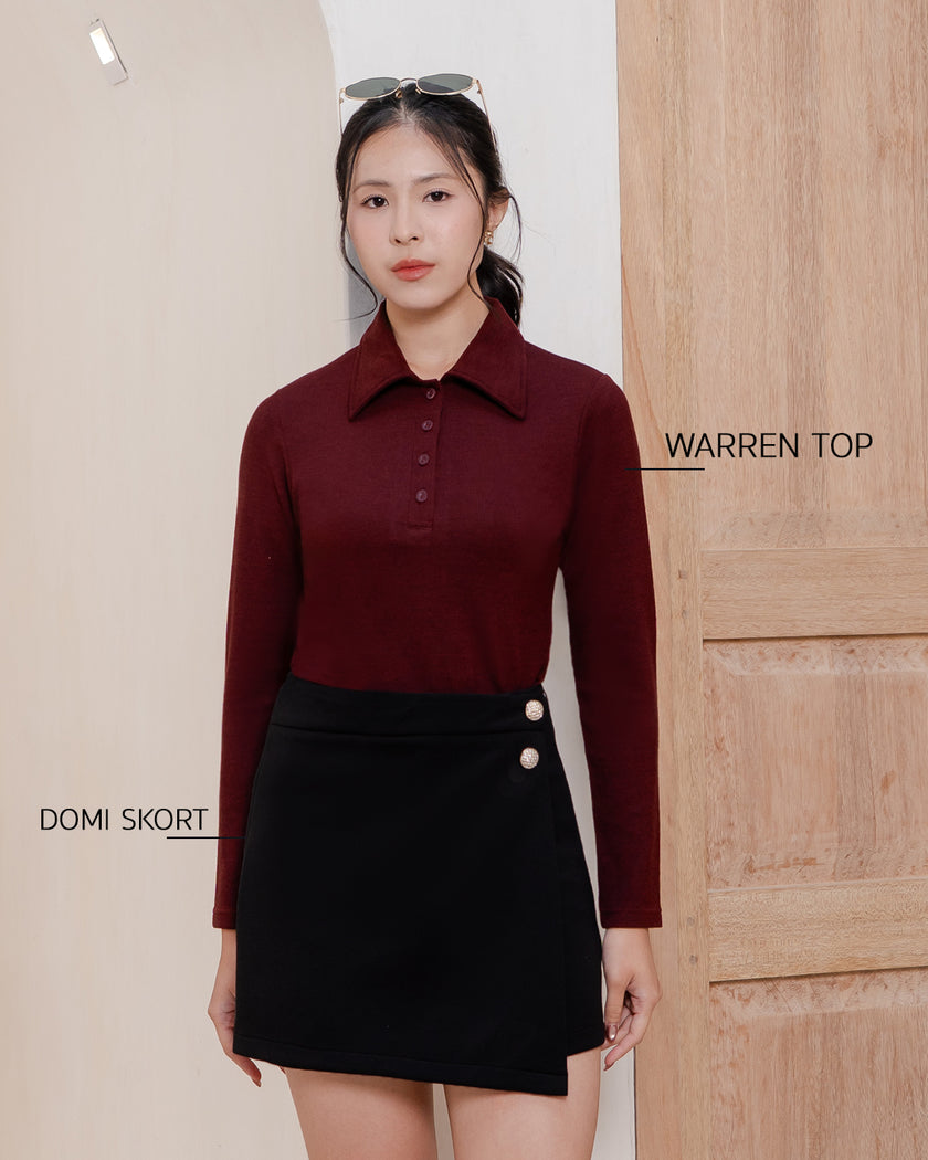 Nomitee's Warren Top Atasan Wanita Lengan Panjang